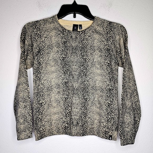 NWT Volcom Girl's Black/Tan Sweater Size (Multiple Sizes) - Picture 1 of 6